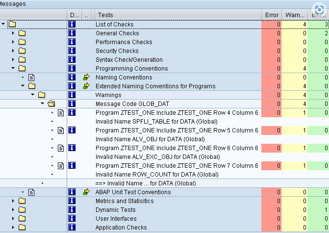 Exemplo - Resultado Code Inspector